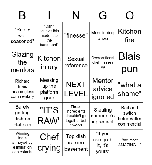 NLC v4 Bingo Card