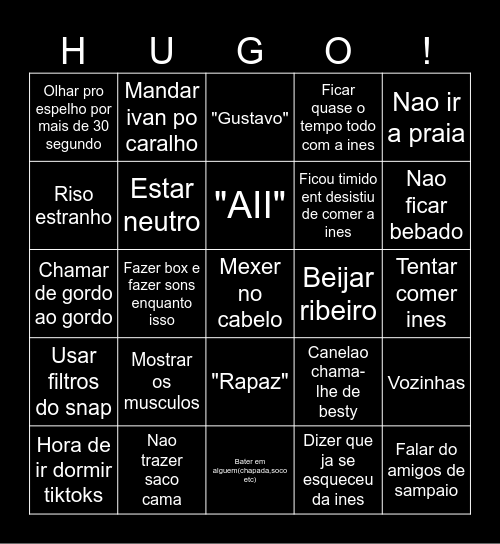 HUGO BINGO Card