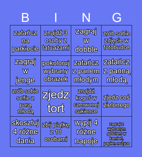 Weselne Bingo - Ola i Marcin 23.03.2024r. Bingo Card