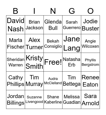 Summer Conference Bingo Card