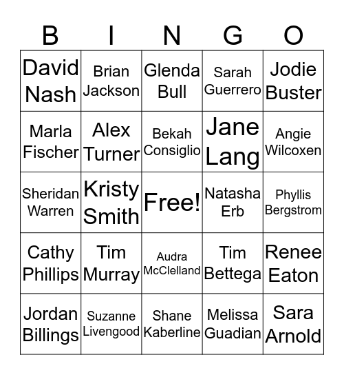 Summer Conference Bingo Card