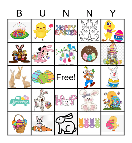 Easter Bingo Card