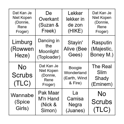 NKJB Bingo Card