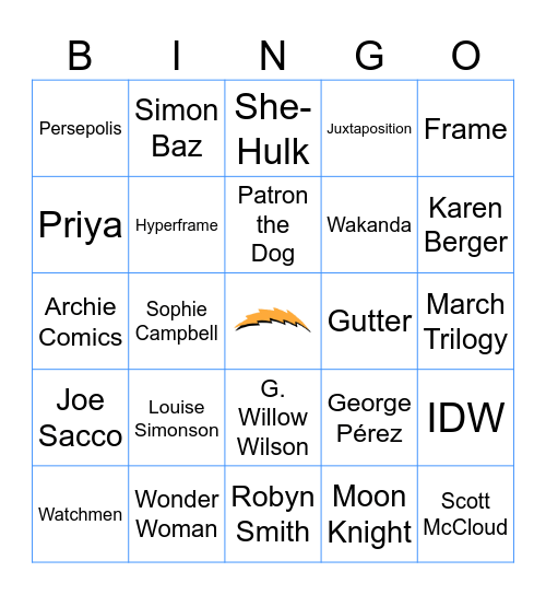 COMIC BOOK Bingo Card