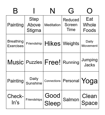 Fireside Tea Initiative Bingo Card