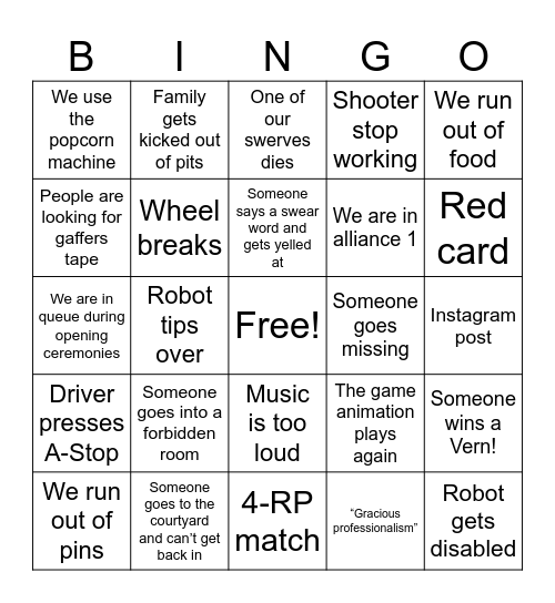 Another one Bingo Card