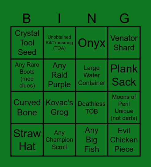 20 Pts (Kaden/Cyin) Bingo Card