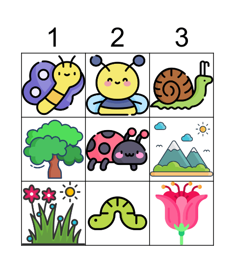 Tavaszi bingó Bingo Card