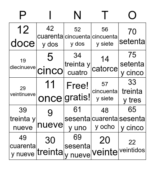 Bingo Card