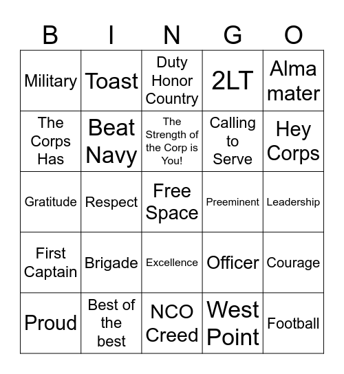 PPW Bingo Card