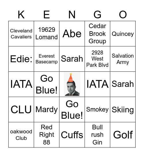We Love PK Bingo Card