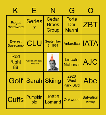 BIRTHDAY EDITION Bingo Card