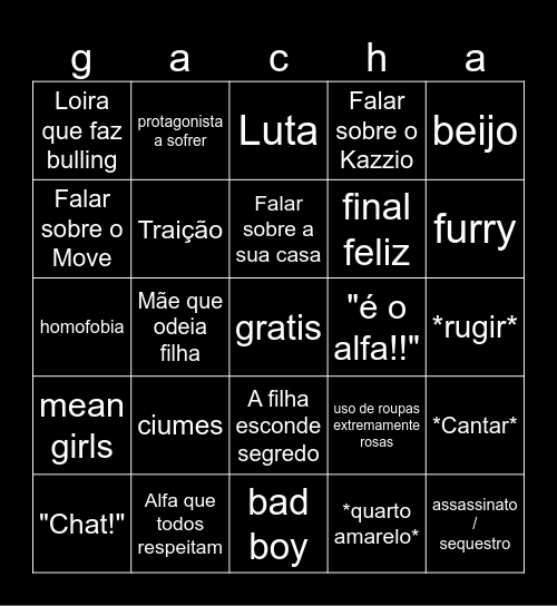 gacha Bingo Card