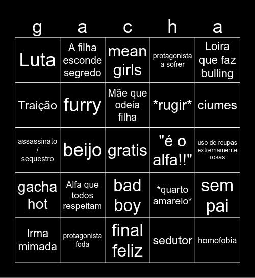 gacha Bingo Card