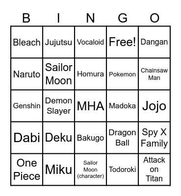 Bingo Card