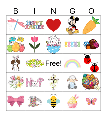 Easter Bingo Card