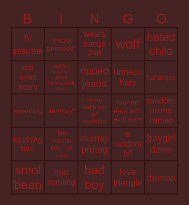 gacha life bingo Card