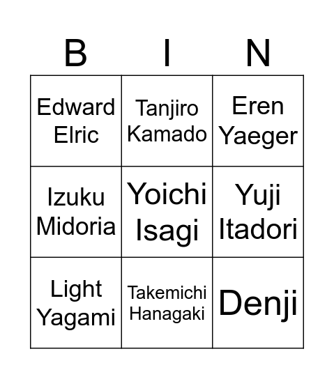 Infinite Craft Bingo Card