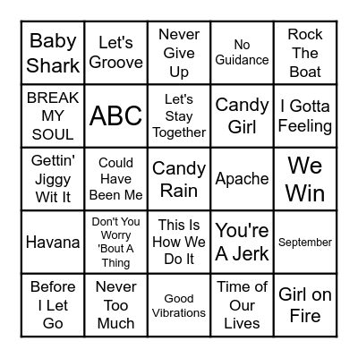 Gifts Of Hope Vibe Bingo Card