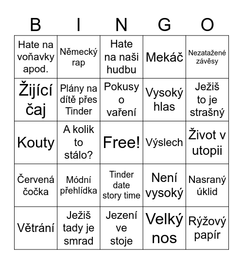 Anet Bingo Card