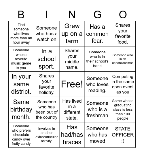 Get-To-Know-You Bingo - 2024 SLC Bingo Card
