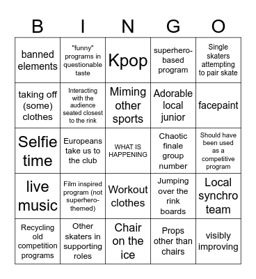 GALA BINGO Card