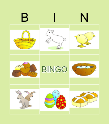 Easter Bingo Card
