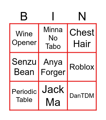 Infinite Craft Bingo Card