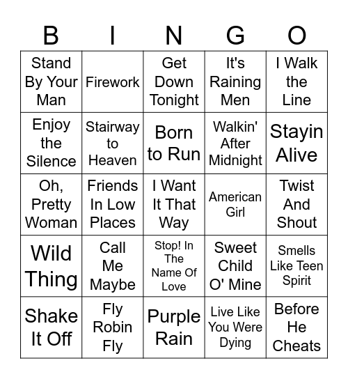 Little Bit Of Everything Bingo Card