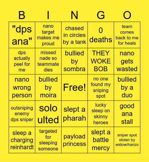 ANA BINGO Card