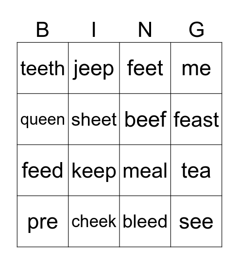 Bingo Card