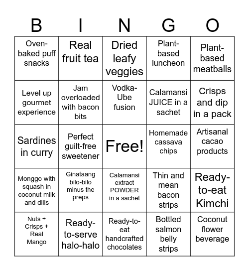 IFEX Bingo Bonanza Bingo Card