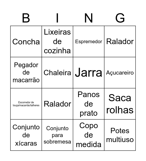 BINGO - DIELY E LUCAS Bingo Card
