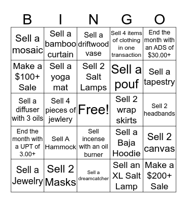 BOUNDLESS BINGO Card