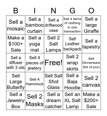BOUNDLESS BINGO Card