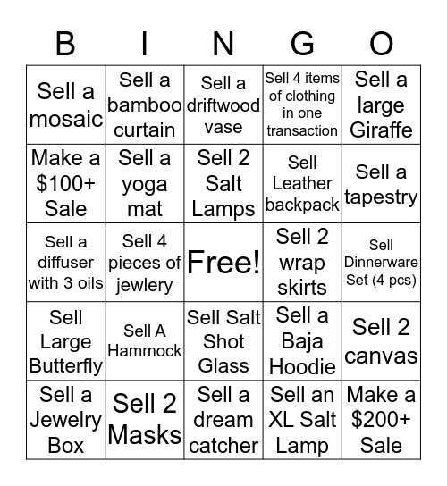 BOUNDLESS BINGO Card