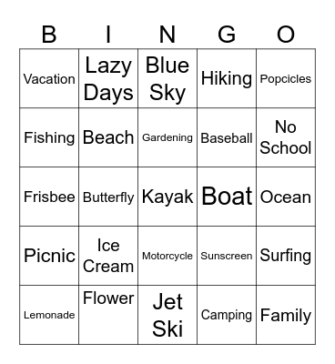 WHVC May Bingo Card