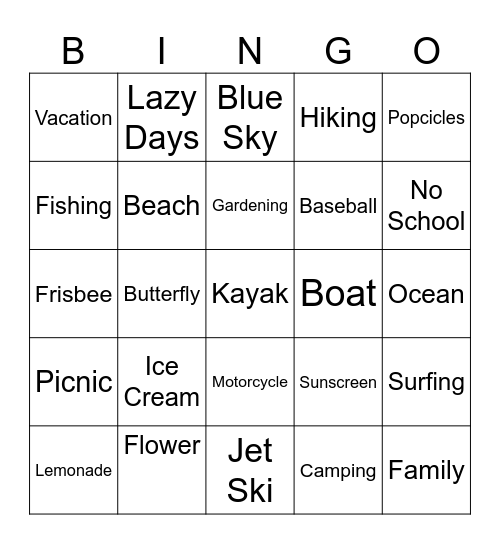 WHVC May Bingo Card