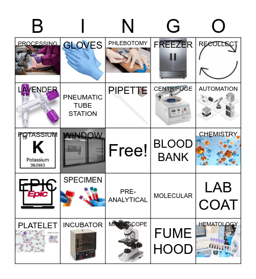 LAB WEEK BINGO Card