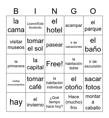 Module 20 & 21 Bingo Card