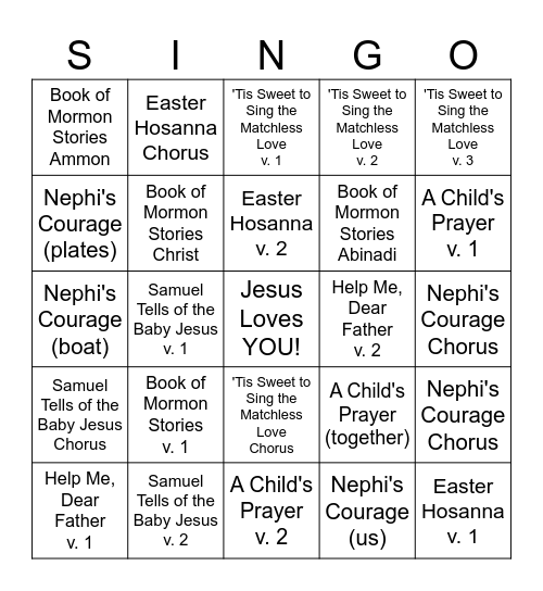 Bingo Card