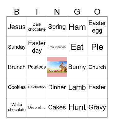 Easter Bingo Card