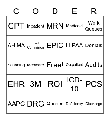 HIP Week 2024 Bingo Card