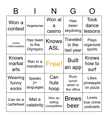 GPS Risk All-Hands Human Bingo Card