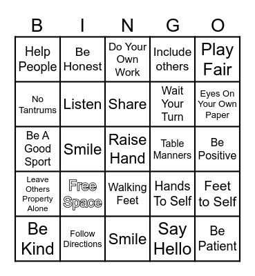FRIENDSHIP Bingo Card