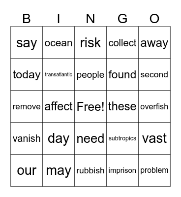 The Atlantic Bingo Card