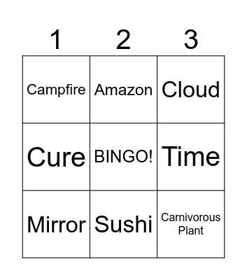 Sfida 1 Bingo Card