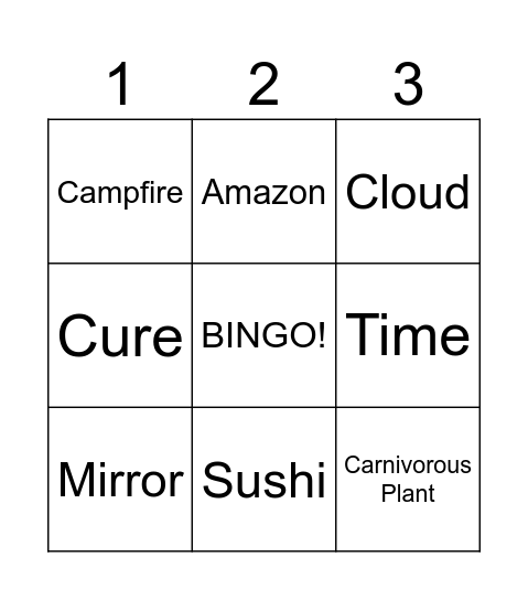 Sfida 1 Bingo Card