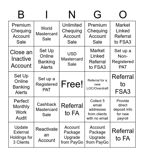 April FSA1 Bingo Card