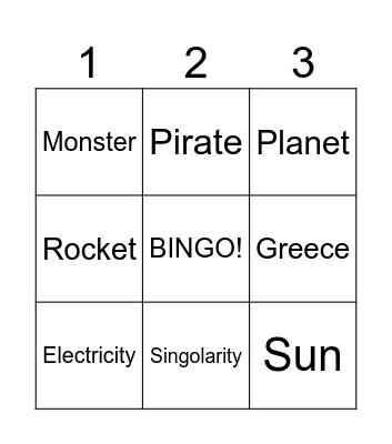 Sfida 3 Bingo Card